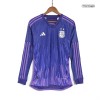 Men's Authentic Argentina Away Soccer Long Sleeves Jersey Shirt 2022 Adidas