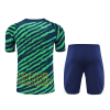 Men's Replica Brazil Pre-Match Soccer Jersey Kit (Jersey+Shorts) 2022 Nike