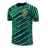 Men's Replica Brazil Pre-Match Soccer Jersey Kit (Jersey+Shorts) 2022 Nike
