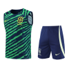Men's Brazil Soccer Sleeveless Training Kit (Top+Shorts) 2022 Nike