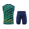 Men's Brazil Soccer Sleeveless Training Kit (Top+Shorts) 2022 Nike