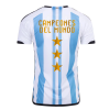 Men's Replica Argentina Champions Argentina 3 Stars Home Soccer Jersey Shirt 2022 Adidas