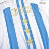 Men's Replica Argentina Champions Argentina 3 Stars Home Soccer Jersey Shirt 2022 Adidas