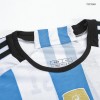 Men's Authentic Champion Argentina 3 Stars Home Soccer Jersey Shirt 2022 Adidas
