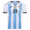 Men's Replica E. MARTINEZ #23 Argentina Home Soccer Jersey Shirt 2022 Adidas