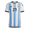 Men's Authentic E. MARTINEZ #23 Argentina Home Soccer Jersey Shirt 2022 Adidas World Cup 2022