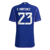 Men's Authentic E. MARTINEZ #23 Argentina Away Soccer Jersey Shirt 2022 Adidas World Cup 2022