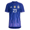 Men's Authentic E. MARTINEZ #23 Argentina Away Soccer Jersey Shirt 2022 Adidas World Cup 2022