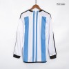 Men's Replica Argentina Three Stars Home Long Sleeves Soccer Jersey Shirt 2022 Adidas - World Cup 2022