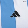 Men's Replica Argentina Three Stars Home Long Sleeves Soccer Jersey Shirt 2022 Adidas - World Cup 2022