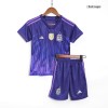 Kids Argentina Away Soccer Jersey Kit (Jersey+Shorts) 2022 Adidas - World Cup 2022