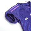 Kids Argentina Away Soccer Jersey Kit (Jersey+Shorts) 2022 Adidas - World Cup 2022