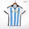 Kids Argentina 3 Stars Home Soccer Jersey Kit (Jersey+Shorts) 2022 Adidas
