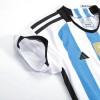 Kids Argentina 3 Stars Home Soccer Jersey Kit (Jersey+Shorts) 2022 Adidas