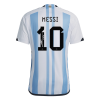 Men's Replica MESSI #10 Argentina Home Soccer Jersey Shirt 2022 Adidas - World Cup 2022