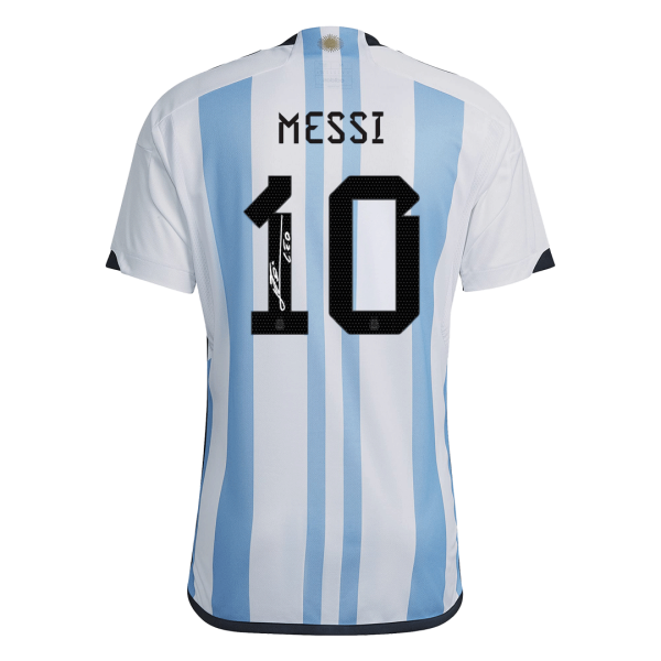 Men's Replica MESSI #10 Argentina Home Soccer Jersey Shirt 2022 Adidas - World Cup 2022