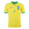Men's Replica L. PAQUETÁ #7 Brazil Home Soccer Jersey Shirt 2022 Nike - World Cup 2022