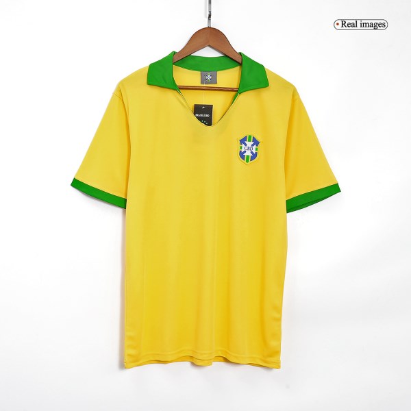 Women's Retro 1957 Brazil Home Soccer Jersey Shirt Nike
