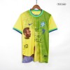 Men's Retro 2022 PELÉ 10 Commemorative Brazil Home Soccer Jersey Shirt Nike