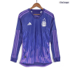 Men's Authentic Argentina Away Soccer Long Sleeves Jersey Shirt 2022 Adidas