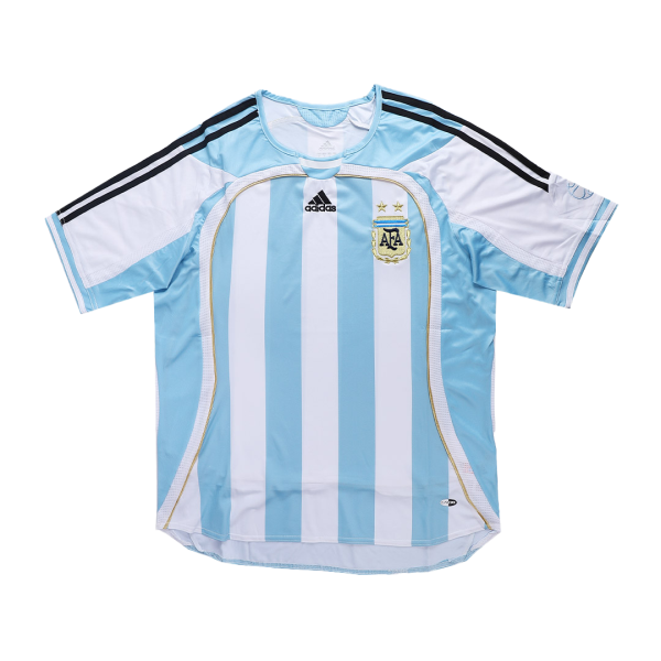 Men's Retro 2006 World Cup Argentina Home Soccer Jersey Shirt Adidas