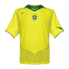Men's Retro 2004 Brazil Home Soccer Jersey Shirt Nike