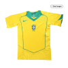 Men's Retro 2004 Brazil Home Soccer Jersey Shirt Nike