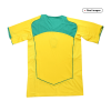 Men's Retro 2004 Brazil Home Soccer Jersey Shirt Nike