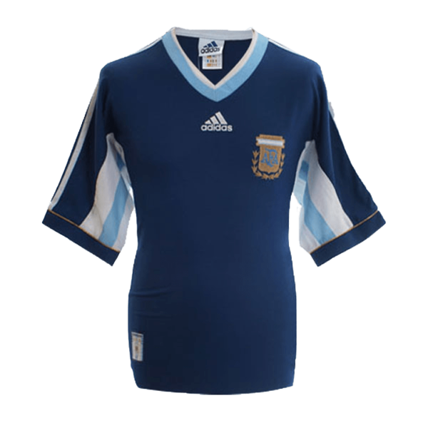 Men's Retro 1998 World Cup Argentina Away Soccer Jersey Shirt Adidas