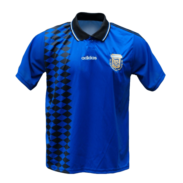 Men's Retro 1994 World Cup Argentina Away Soccer Jersey Shirt Adidas