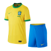 Men's Replica Brazil Home Soccer Jersey Kit (Jersey+Shorts) 2021 Nike