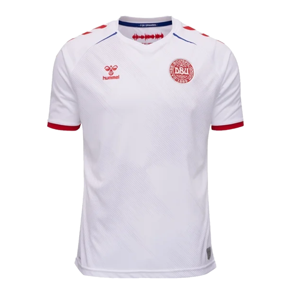 Men's Replica Denmark Away Soccer Jersey Shirt 2021 Hummel