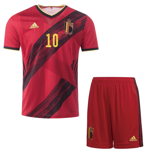 Men's Replica Belgium Home Soccer Jersey Kit (Jersey+Shorts) 2020 Adidas