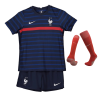 Men France Home Soccer Jersey Whole Kit (Jersey+Shorts+Socks) Nike