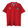 Men's Retro 1992/94 Wales Home Soccer Jersey Shirt Umbro