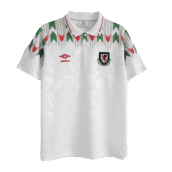 Men's Retro 1990/92 Wales Away Soccer Jersey Shirt Umbro