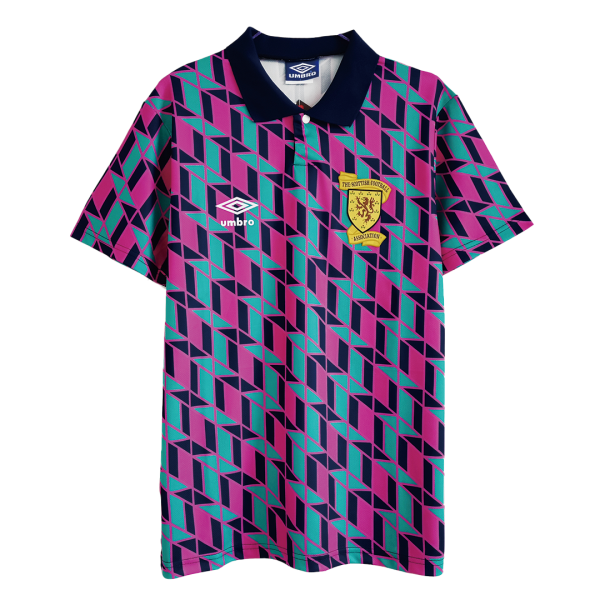 Men's Retro 1988/89 Scotland Away Soccer Jersey Shirt Umbro
