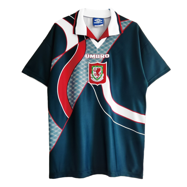 Men's Retro 1994/95 Wales Away Soccer Jersey Shirt Umbro