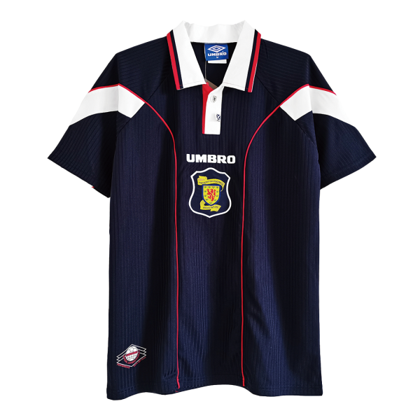 Men's Retro 1996/98 Scotland Home Soccer Jersey Shirt Umbro