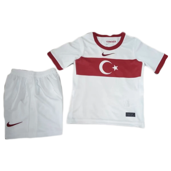 Kids Turkey Home Soccer Jersey Kit (Jersey+Shorts) 2020 Nike
