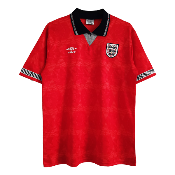 Men's Retro 1990 England Away Soccer Jersey Shirt Umbro