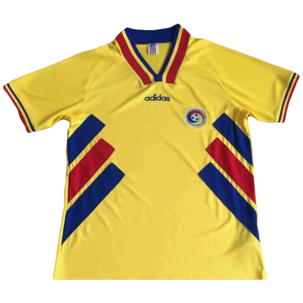 Men's Retro 1994 Romania Home Soccer Jersey Shirt Adidas