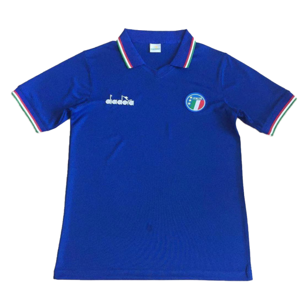 Men's Retro 1986 Italy Home Soccer Jersey Shirt