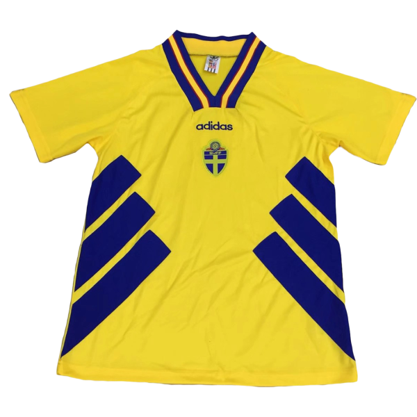 Men's Retro 1994 Sweden Home Soccer Jersey Shirt Adidas