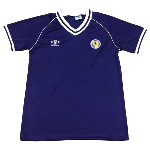 Men's Retro 1982 Scotland Home Soccer Jersey Shirt Umbro