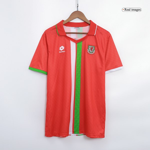 Men's Retro 1996/98 Wales Home Soccer Jersey Shirt Adidas