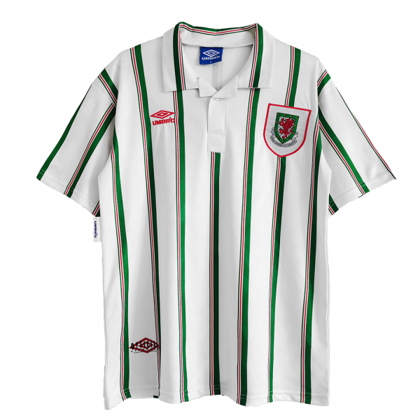 Men's Retro 1993/95 Wales Away Soccer Jersey Shirt Adidas