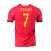 Men's Replica DE BRUYNE #7 Belgium Home Soccer Jersey Shirt 2020 Adidas
