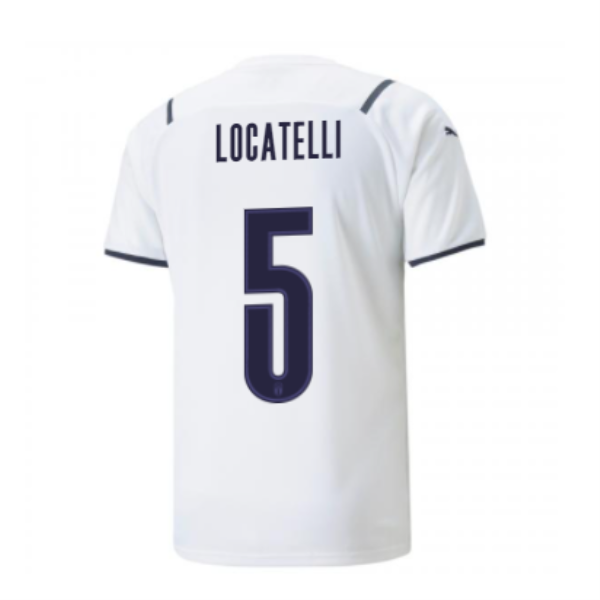 Men's Replica LOCATELLI #5 Italy Away Soccer Jersey Shirt 2021 Puma