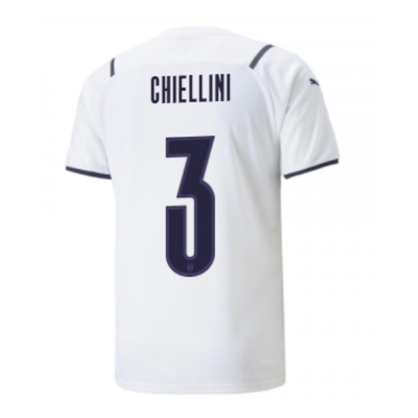 Men's Replica CHIELLINI #3 Italy Away Soccer Jersey Shirt 2021 Puma